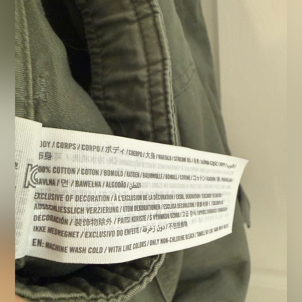 Y2K Abercrombie Fitch Military Utility Cargo Women 8 Pants Straight Leg Outdoor - Picture 13 of 13